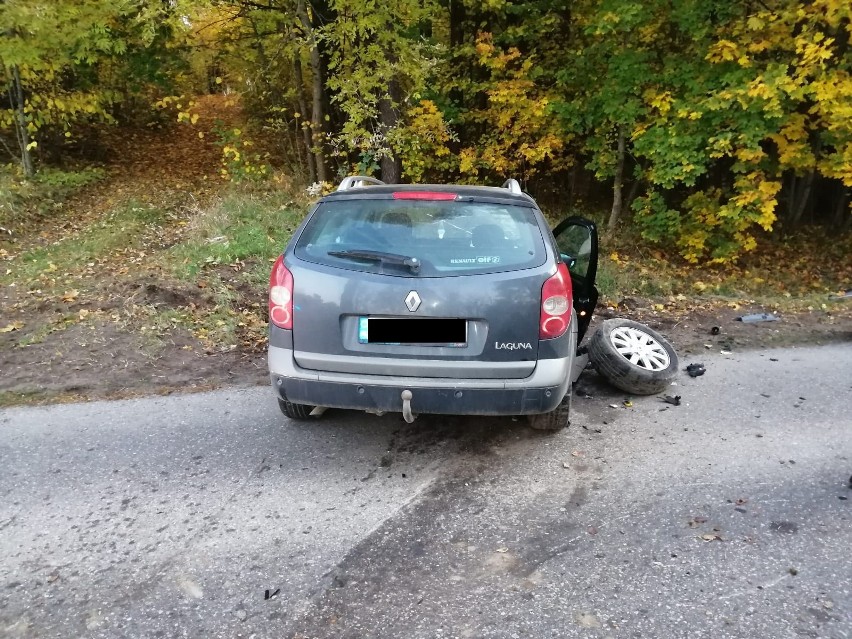 Kruklanki. Wypadek w powiecie giżyckim. Kobieta uderzyła w drzewo, bo tak jej wskazała nawigacja [ZDJĘCIA]