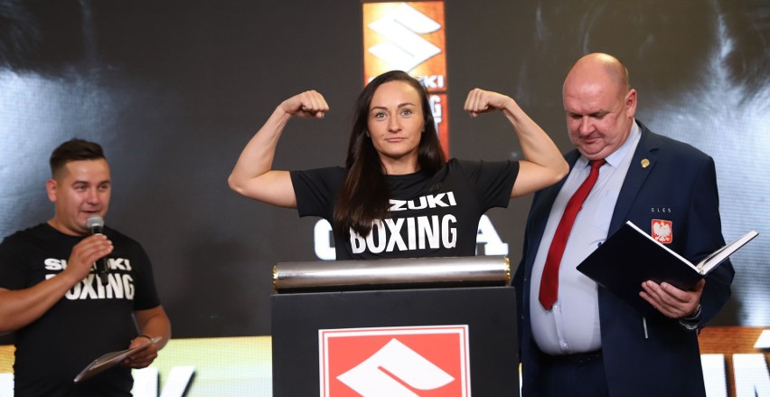 Uroczysta ceremonia ważenia przed galą Suzuki Boxing Night 7 PRO w Kielcach. Zobaczcie bohaterów sobotniego wieczoru [DUŻO ZDJĘĆ]