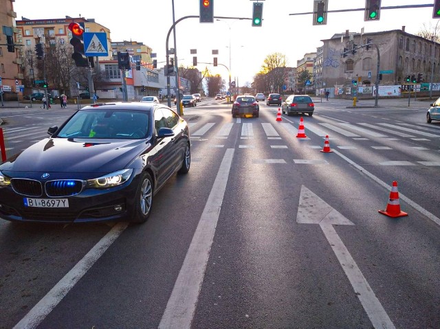 Potrącenie na ul. Alei Piłsudskiego w Białymstoku. Dziecko trafiło do szpitala