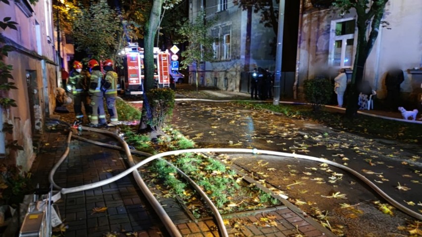 Do pożaru doszło przy ul. Rejtana w Tarnowie