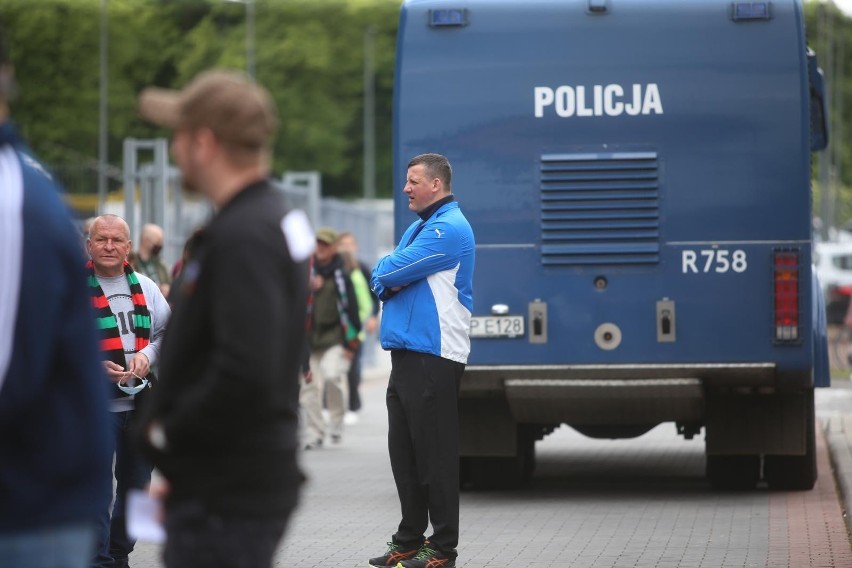 13.06.2021. Kibice na meczu GKS Tychy - ŁKS Łódź....