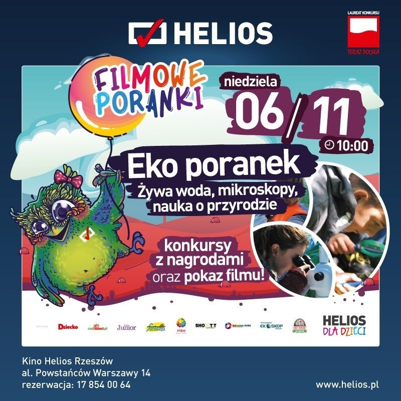 Filmowy Poranek dla Dzieci w Kinie Helios Powstańców