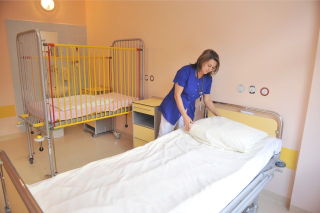 Oddział pediatryczny w szpitalu miejskim w Rzeszowie.