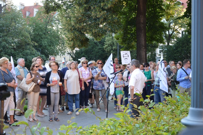 Opole, 3 lipca 2018. Protest w obronie Sądu Najwyższego.