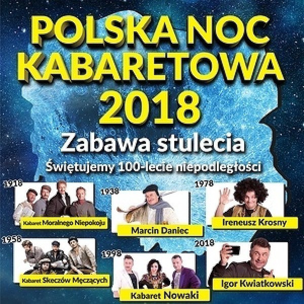 16 listopada Polska Noc Kabaretowa 2018...