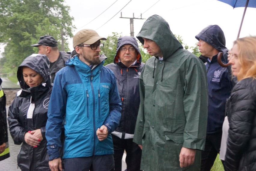 Gmina Wiśniowa. Prezydent odwiedził zniszczoną przez wodę Węglówkę [ZDJĘCIA]