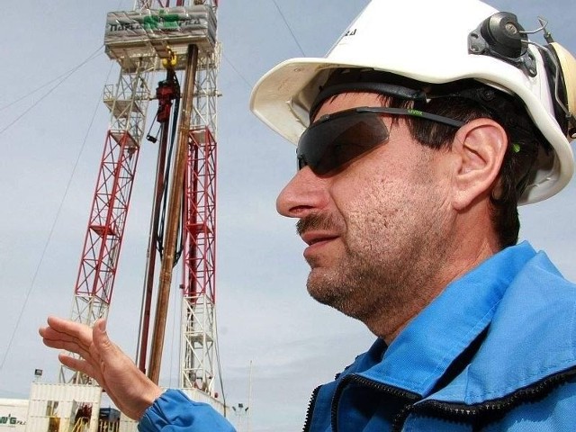 - Odwiert prowadzą pracownicy spółki Nafta z Piły – mówi Marek Konopka, kierownik wiertni (Dariusz Brożek)
