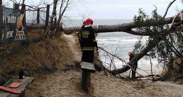 Interwencja strażaków w Ustce.