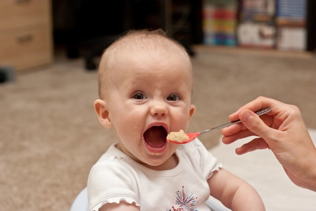 Większość ekspertów zaleca, żeby rozszerzenie diety niemowlaka najpierw uwzględniało warzywa, nie owoce, ponieważ dziecko przyzwyczaja się do słodkiego smaku owoców i może źle reagować później na warzywa (które są mniej słodkie).