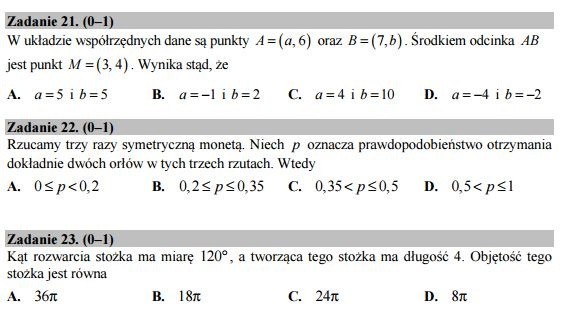 Matura 2016: Matematyka poziom podstawowy [ODPOWIEDZI, ARKUSZ CKE]