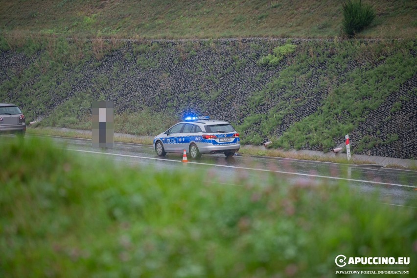Wypadek na autostradzie A4 koło węzła Brzesko, kierowca...