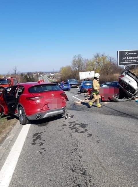 Wypadek na zakopiance w Gaju