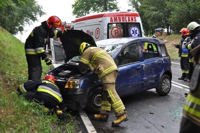 Wypadek w Ciężkowicach.