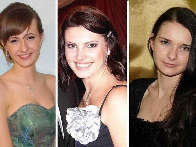 (Od lewej) Joanna Tomecka, Dominika Tomczyk, Małgorzata Kotwica - zwyciężczynie konkursu Miss Studniówki 2011.