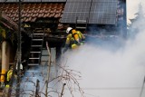 Pożar domu jednorodzinnego w Taszewie pod Świeciem. Jedna osoba została poszkodowana
