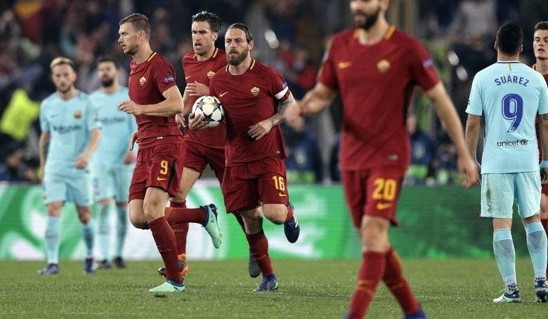 ROMA - BARCELONA 3:0 [BRAMKI]. Sensacja! Barcelona odpada z...