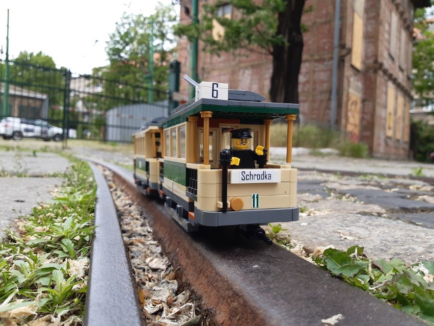 Modele zabytkowych poznańskich tramwajów wykonane z klocków LEGO!