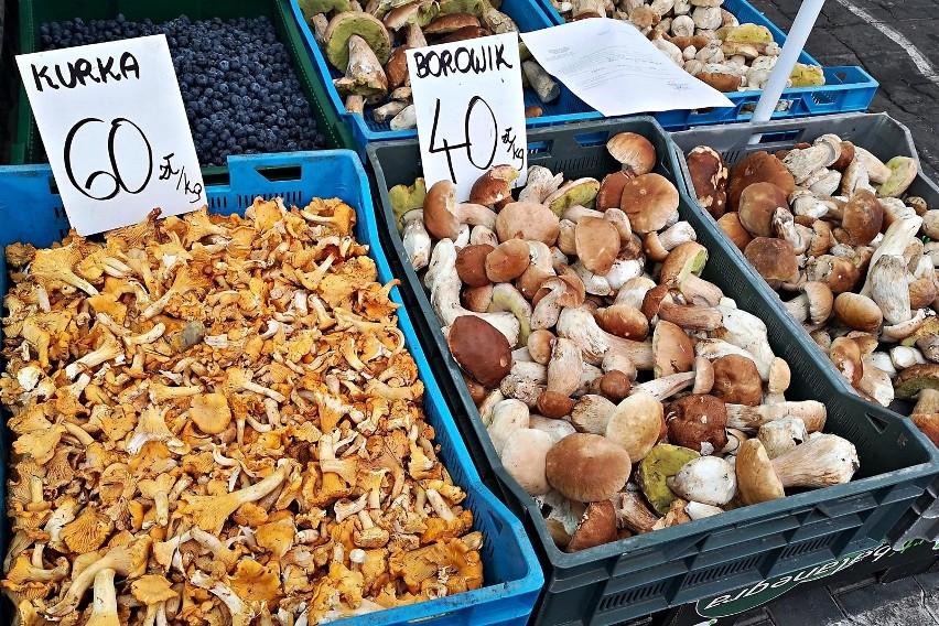 Kraków. Pojawiły się grzyby na placach targowych. Sprawdziliśmy ceny [ZDJĘCIA]
