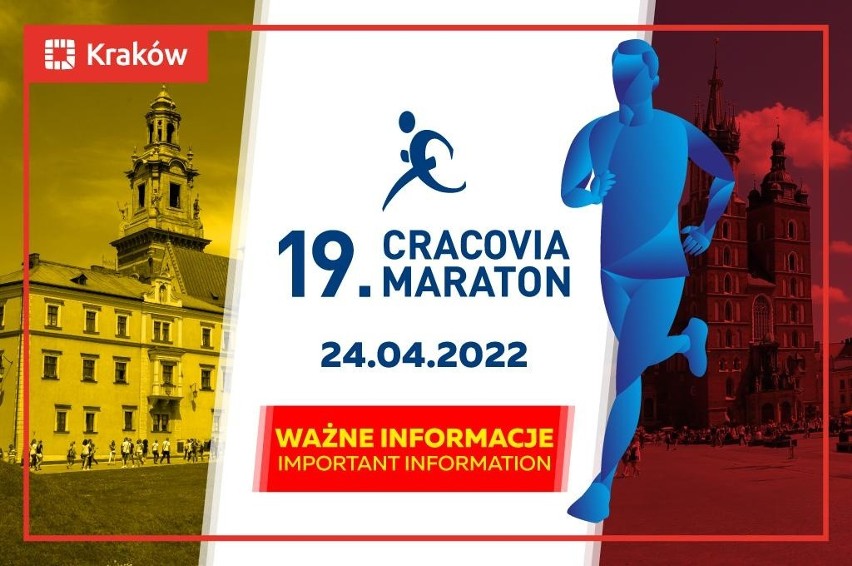 Rosyjscy i białoruscy biegacze wykluczeni z 19. Cracovia Maraton i imprez towarzyszących. Nowe treningi w środę i sobotę