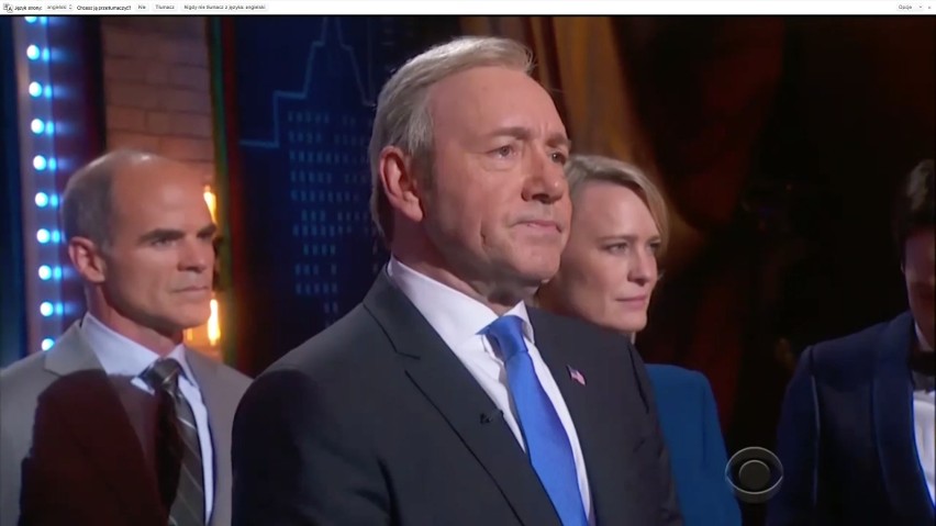 "House of Cards". Frank Underwood na rozdaniu Tony Awards 2017 [WIDEO]