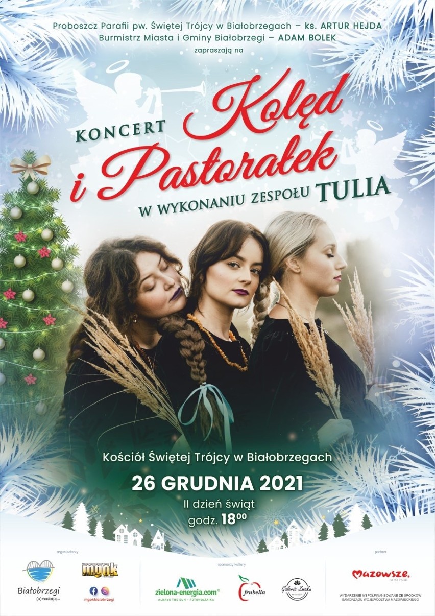 Tulia w Boże Narodzenie wystąpi w Białobrzegach. Koncert odbędzie się w kościele