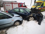 Wypadek w Wierzchaczewie w gminie Kaźmierz. Jedna osoba trafiła do szpitala