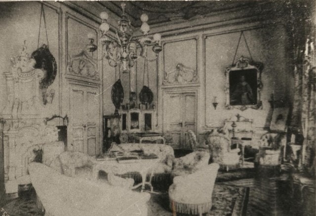 Biały salon w Pałacu Habsburgów Haburgów, pocz. XX w.