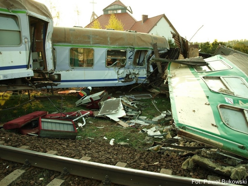 Katastrofa kolejowa pod Leborkiem - zdjecia internauty