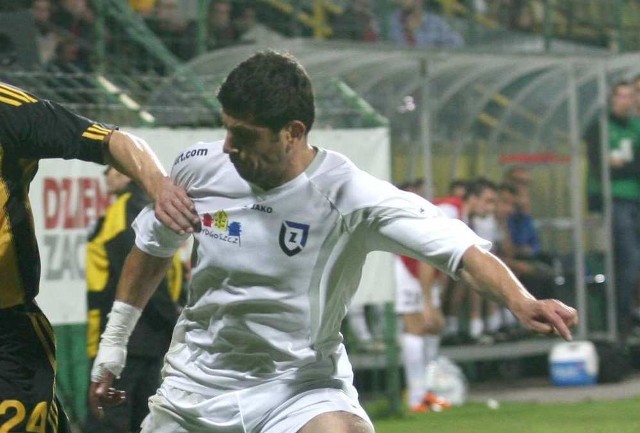 Wahan Geworgian strzelił jedyną bramkę dla Zawiszy w tym meczu.