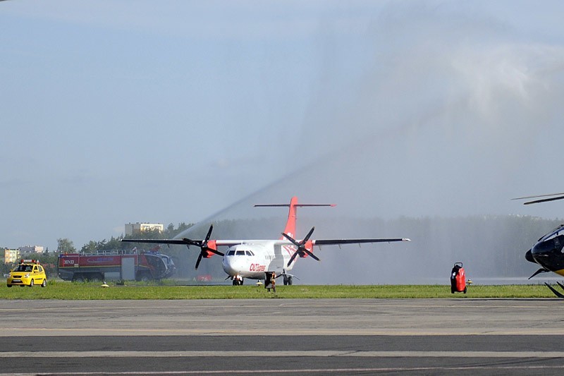 Pierwszy lot OLT Express Bydgoszcz - Kraków [zdjęcia]