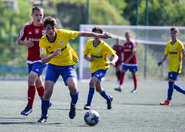 Centralna Liga Juniorów U15. Mecz Arki Gdynia z Wdą Świecie.