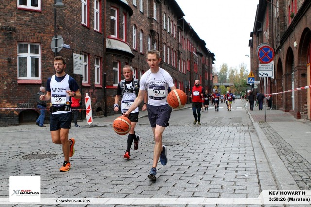 Kevin Howarth na trasie Silesia Marathon 2019.