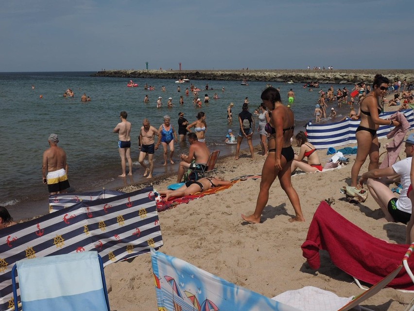 Upalnie na plaży w Darłówku Zachodnim. Zobacz zdjęcia