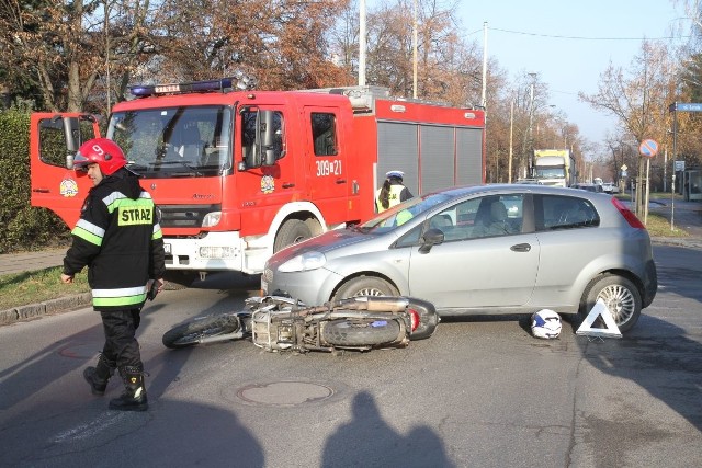 Wypadek na ul. Krzyckiej