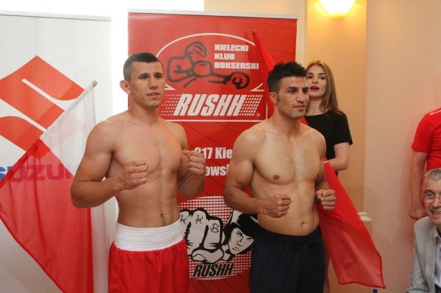 Bartosz Gołębiewski (z lewej), aktualny mistrz Polski w wadze do 75 kg, zmierzy się z Önderem Şipalem (z prawej), który reprezentował Turcję na igrzyskach olimpijskich