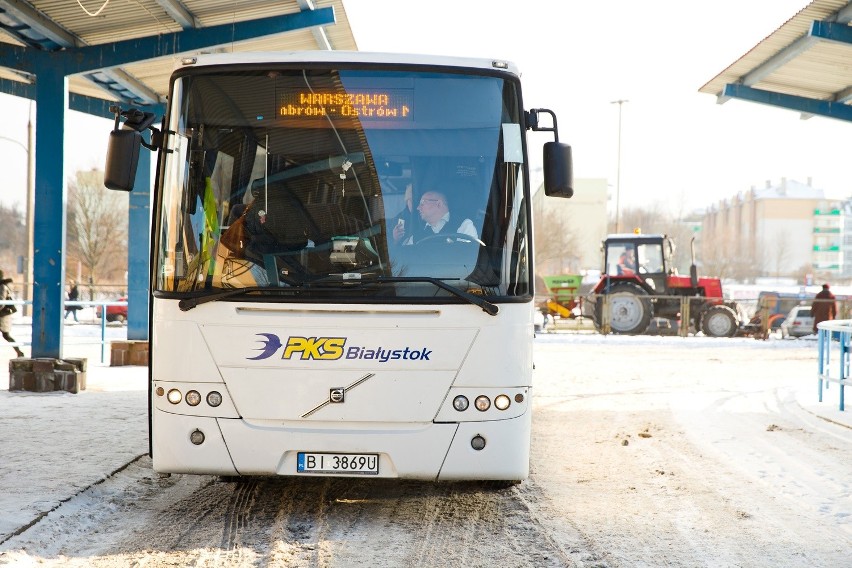 PKS Białystok zawiesza dwa kursy autobusów na trasie Białystok - Warszawa (zdjęcia)