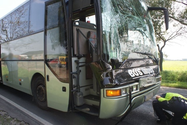 Było groźnie. Na szczęście nikt nie ucierpiał. Do zdarzenia doszło dziś w miejscowości Borek (pow. lipnowski). Sprawca kolizji, 50-letni kierowca autobusu przewożącego dzieci, zostanie ukarany przez sąd. Już stracił prawo jazdy.