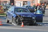 Groźny wypadek na ruchliwym skrzyżowaniu w Kostrzynie [ZDJĘCIA]