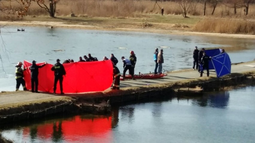 Przechodzień zauważył ciało w stawie Rzęsa w Siemianowicach...