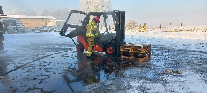 Gdy strażacy przyjechali na miejsce, wózek zasilany butlą...