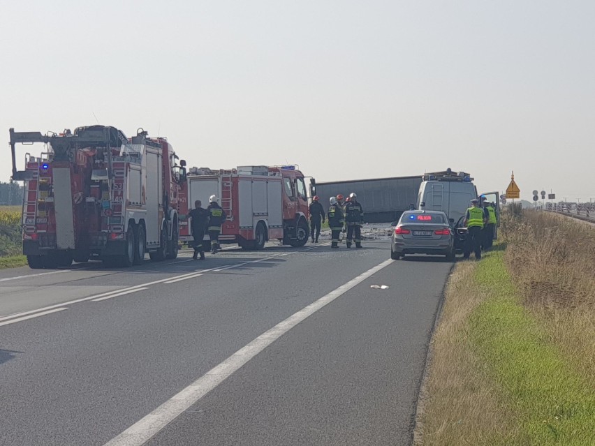 Śmiertelny wypadek na DK5 w Luszkowie pod Świeciem. Są utrudnienia w ruchu