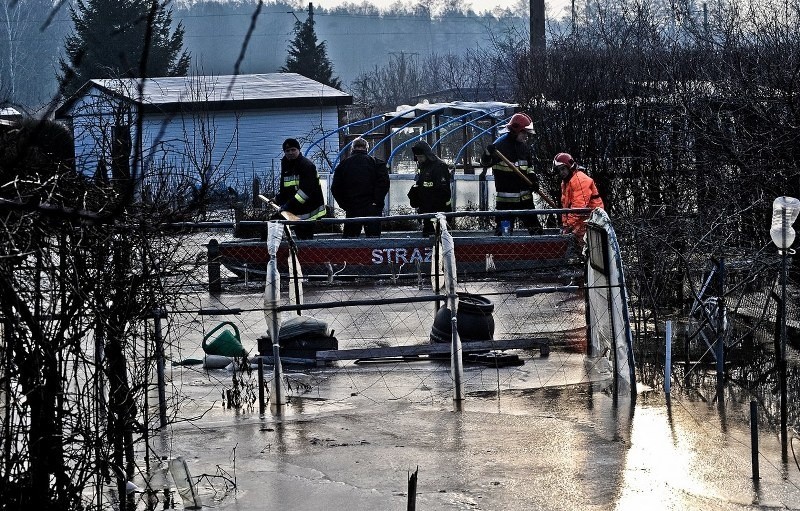 Zalane ogródki przy Tczewskiej