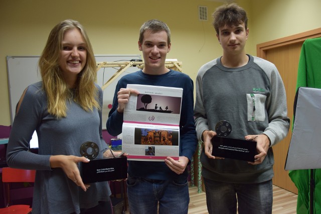 Laureaci Anna Bloem, Filip Aleksandrowicz (w środku), Antoni Małecki, zabrakło Maaike Bloem