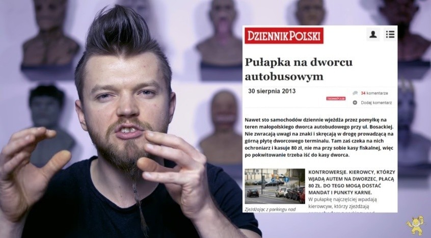 Gwiazdor internetu Wardęga tak kręcił w Krakowie, że policja zakuła go w kajdanki. Ile na tym zarobi
