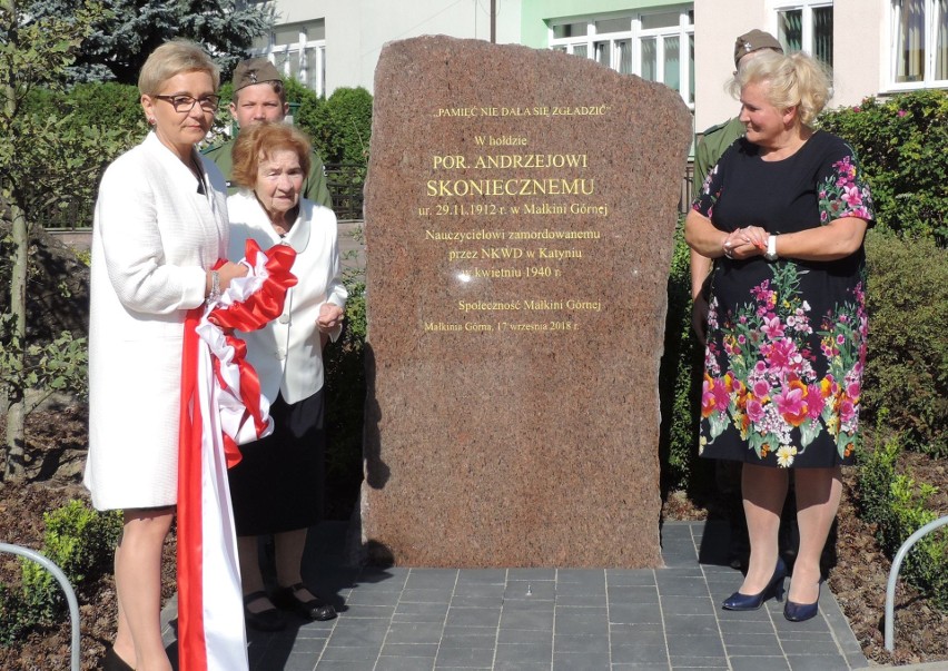 Odsłonięcie tablicy upamiętniającej por. Andrzeja Skoniecznego [ZDJĘCIA]