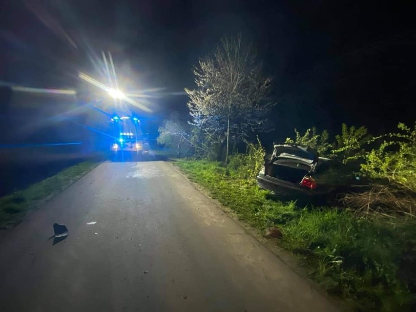 Wypadek BMW w Orzechowcach koło Przemyśla. Do szpitala trafiła jedna osoba [ZDJĘCIA]