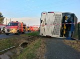 Wypadek autokaru puławskiego PKS jadącego z Tomaszowa do Kudowy. Nie żyje jedna osoba