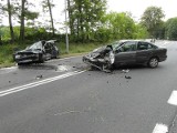 Na trasie Rzepin - Słubice zderzyły się dwa auta. Trzy osoby ranne (zdjęcia)