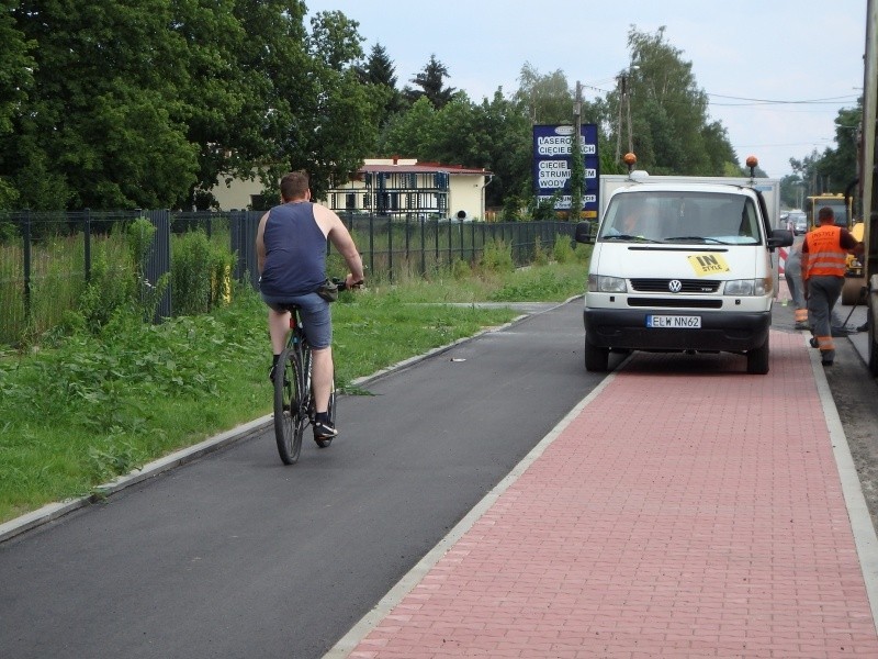 Alejka dla rowerów i pieszych w Starej Gadce gotowa