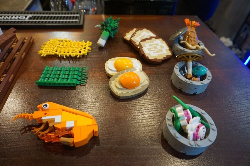 Ramen z klocków lego! Są krewetki, boczek, jajko, glony - ZOBACZ nowy pomysł łodzian GALERIA ZDJĘĆ, FILM